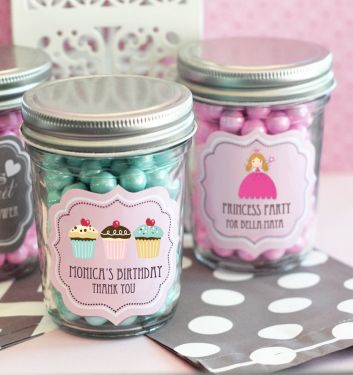 Personalized MOD Kid's Birthday Mini Mason Jars