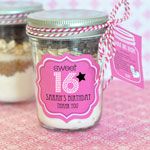 Personalized Sweet 16 or 15 Mini Mason Jars