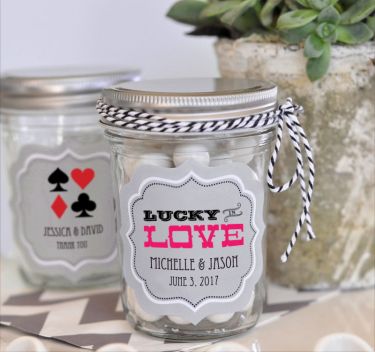 Personalized Vegas Mini Mason Jars