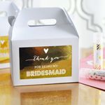Bridal Party Thank You Mini Gable Boxes (set of 8)