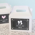 Chalkboard Wedding Personalized Mini Gable Boxes (set of 12)