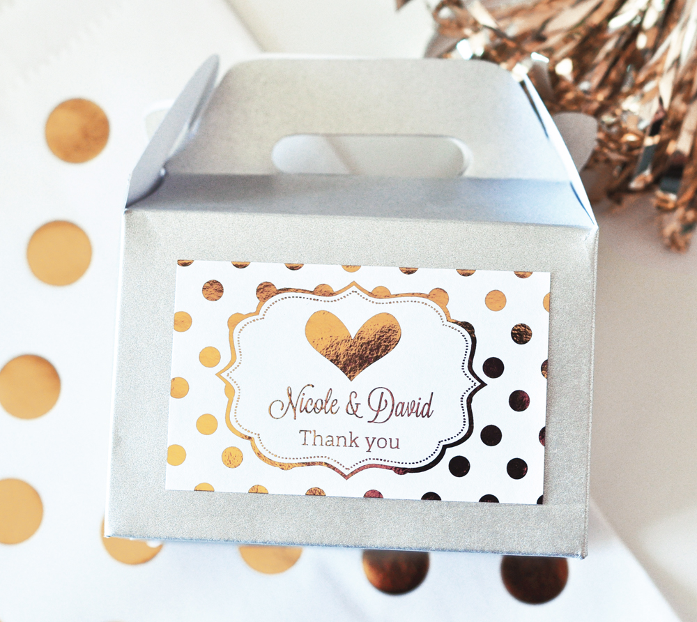 Foil Wedding Favors