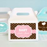 Personalized MOD Pattern Baby Mini Gable Boxes (set of 12)