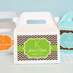 Personalized MOD Pattern Monogram Mini Gable Boxes (set of 12)