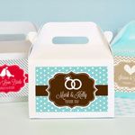 Personalized MOD Pattern Theme Mini Gable Boxes (set of 12)