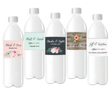 Wholesale Wedding Favors, Party Favors, by Event Blossom Personalized Floral Garden Water Bottle ...