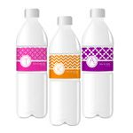 MOD Pattern Monogram Water Bottle Labels