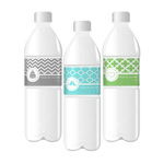 MOD Pattern Theme Water Bottle Labels