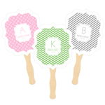 Personalized Paddle Fans - MOD Pattern Monogram