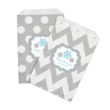 Personalized Winter Wonderland Party Goodie Bags (set of 12)