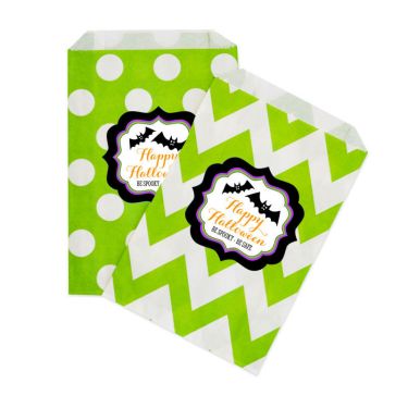 Personalized Spooky Halloween Goodie Bags (set of 12)