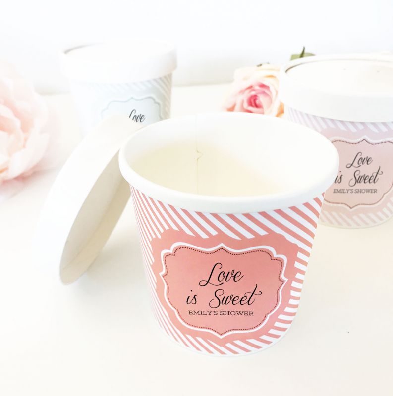 Personalized Birthday Ice Cream Pint Containers - Beaucoup Wedding Favors, Gifts, Supplies & More.