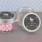 Chalkboard Baby Shower Personalized Small 4 oz Mason Jars