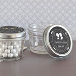 Chalkboard Wedding Personalized Small 4 oz Mason Jars