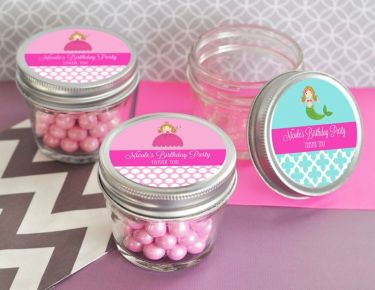 Personalized MOD Kid's Birthday Small 4 oz Mason Jars