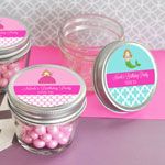 Personalized MOD Kid's Birthday Small 4 oz Mason Jars