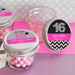 Personalized Sweet 16 or 15 Small 4 oz Mason Jars