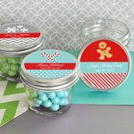 Personalized Winter Small 4 oz Mason Jars