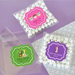 Personalized MOD Kid's Birthday Clear Candy Bags (Set of 24)