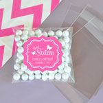 Personalized Sweet 16 or 15 Clear Candy Bags (Set of 24)