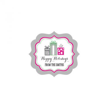 Personalized Holiday Party Frame Labels