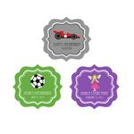 Personalized MOD Kid's Birthday Frame Labels