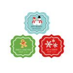 Personalized Winter Frame Personalized Labels