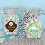 Personalized MOD Pattern Theme Glass Jar with Swing Top Lid - SMALL
