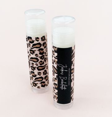 Leopard Print Lip Balm Tubes