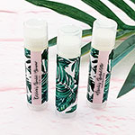 Personalized Palm Leaf Lip Balm Tubes
