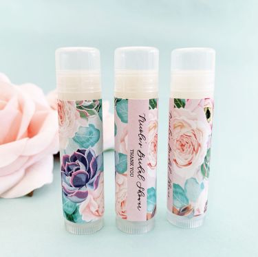 Personalized Succulent Lip Balm Tubes