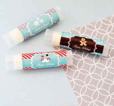 Personalized Winter Lip Balm Tubes