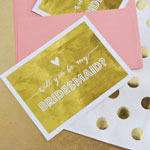 Bridesmaids & Maid of Honor Question Cards (set of 4)