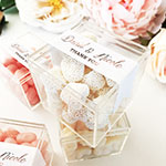 Acrylic Favor Boxes - Metallic Foil