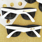 White Bridal Party Sunglasses (set of 6)