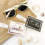 Personalized Metallic Foil Luggage Tags