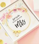 Gold Monogram Bracelet - Floral Insert