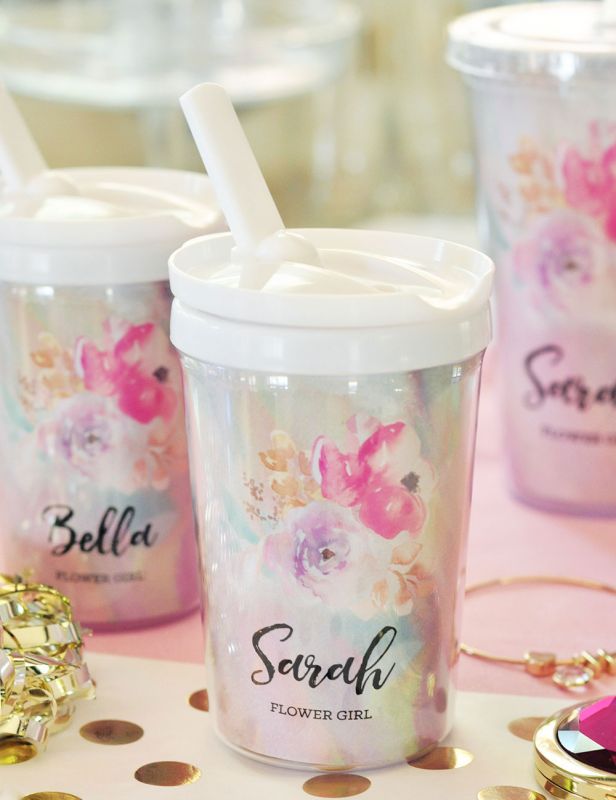 Spring Flowers Personalized Kids Cups By Spark & Spark
