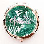 Personalized Palm Leaf Compacts