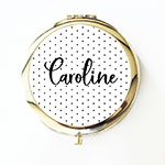 Personalized Polka Dot Compacts