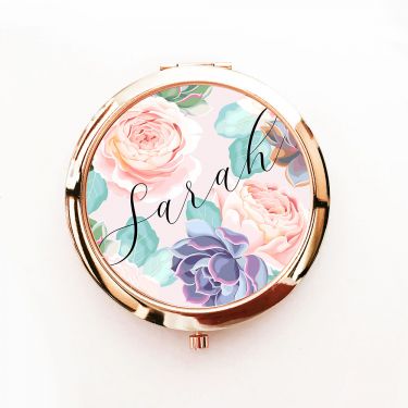Personalized Succulent Compacts