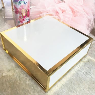 Blank White & Gold Gift Boxes