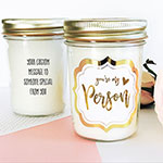 Theme Mason Jar Candle - Gold Foil