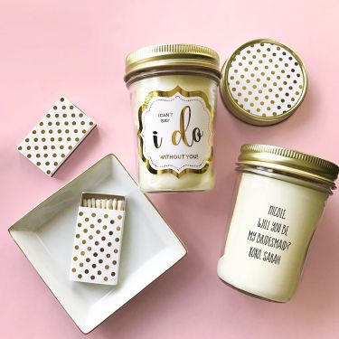 Wedding Mason Jar Candle