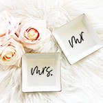 Mr. & Mrs. Heart Ring Dish
