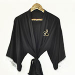 Monogram Cotton Lace Robes