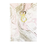 Script Monogram Pink Marble Journals