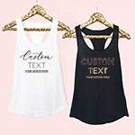 Custom Text Tank Tops