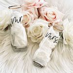 Mr. & Mrs. Heart Stemless Glass