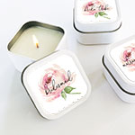Bridal Party Candles (set of 12) - Spring Rose